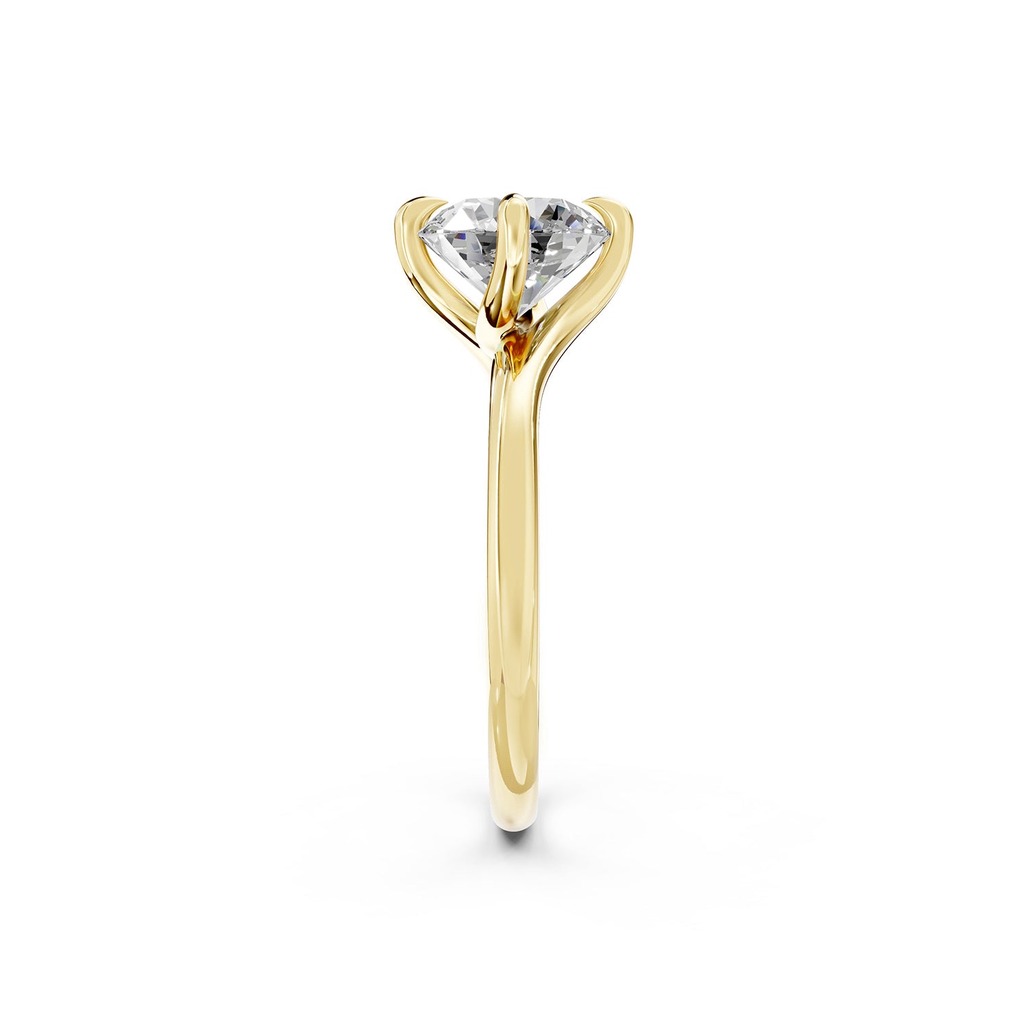 Round Lab-Grown Diamond Solitaire Ring