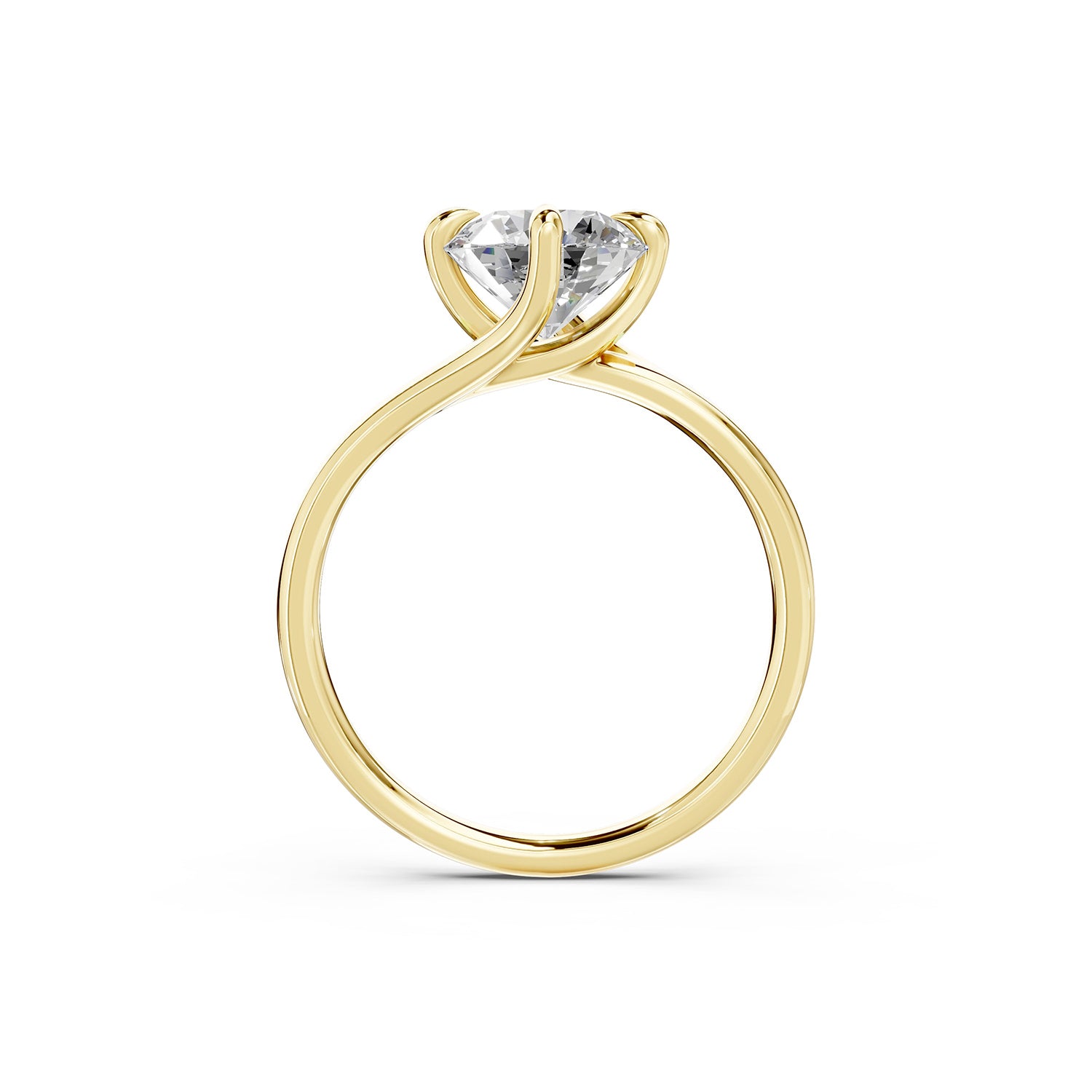 Round Lab-Grown Diamond Solitaire Ring