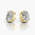 Cushion Cut Lab-Grown Diamond Solitaire Stud Earrings