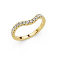 Lab-Grown Diamond Wave Band Ring
