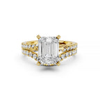 Emerald Cut Lab-Grown Diamond Engagement Ring