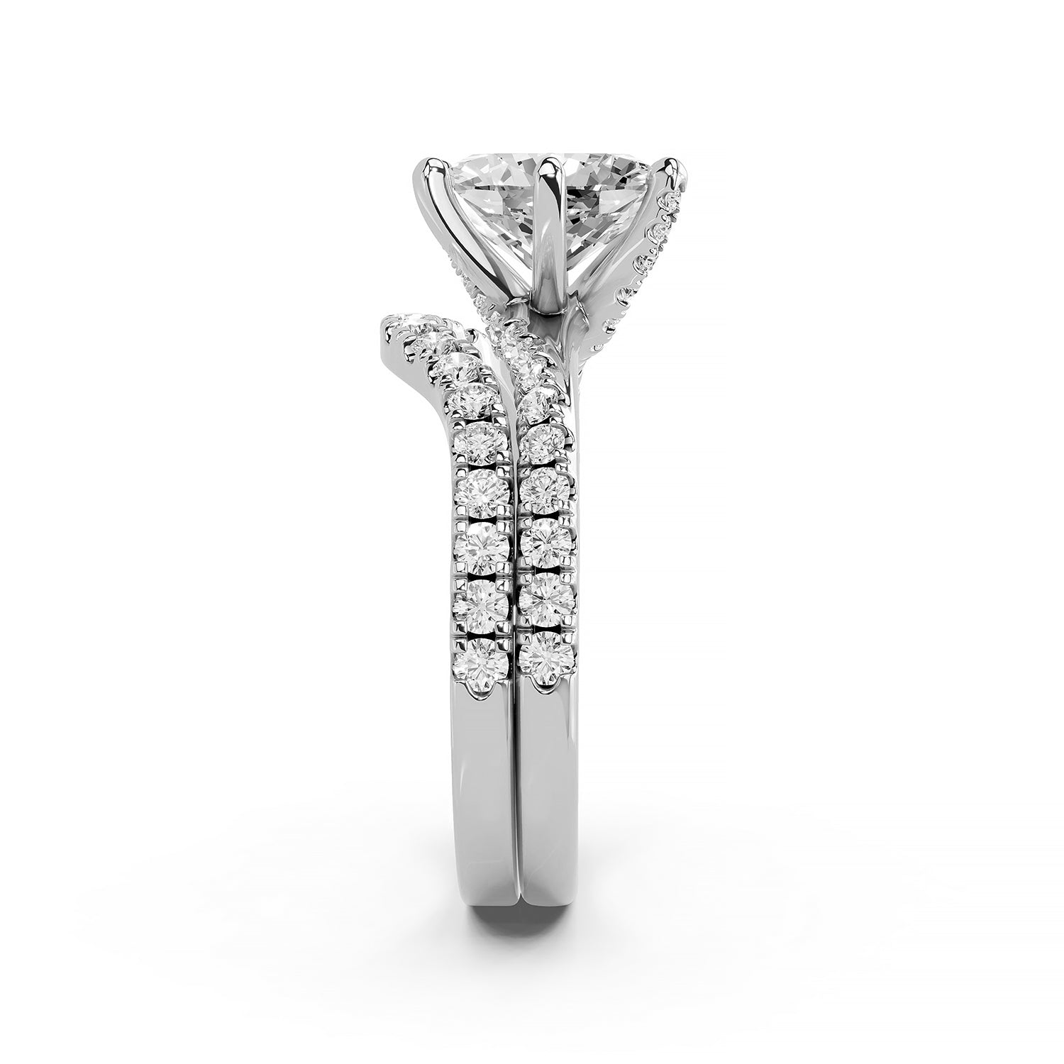 Oval Brilliant Lab-Grown Diamond Bridal Ring Set