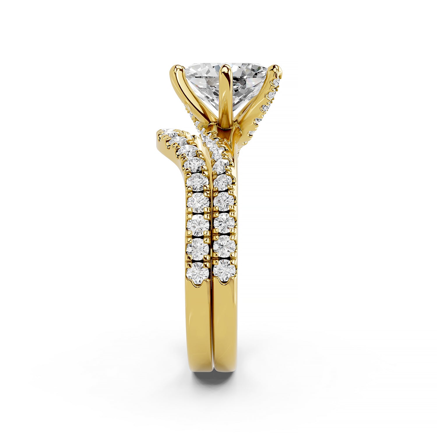 Oval Brilliant Lab-Grown Diamond Bridal Ring Set