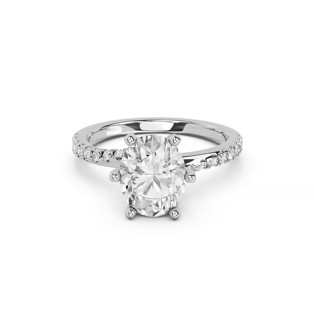 Oval Brilliant Lab-Grown Diamond Engagement Ring