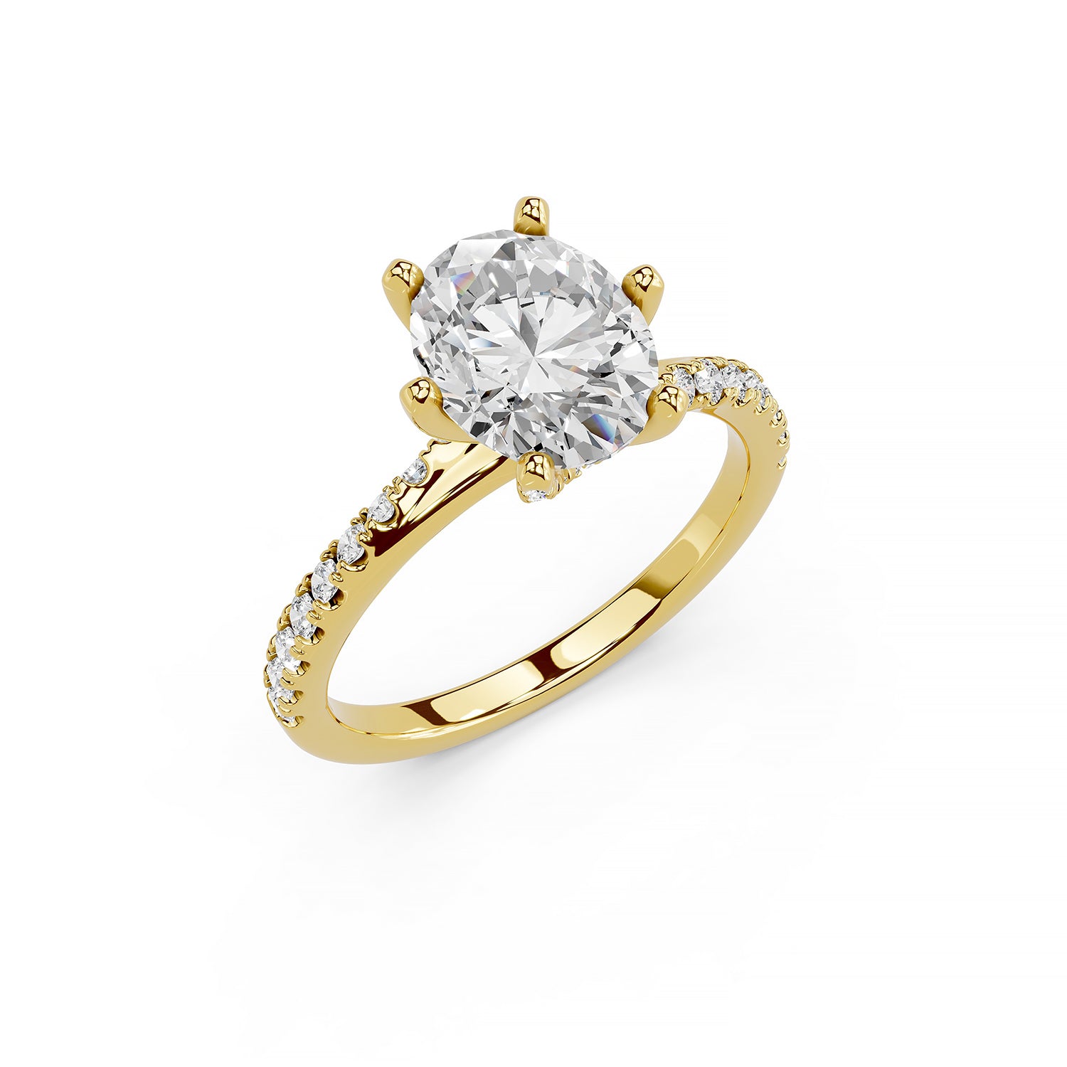 Oval Brilliant Lab-Grown Diamond Engagement Ring