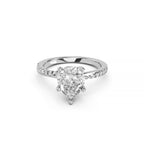 Pear Cut Lab-Grown Diamond Solitaire Engagement Ring