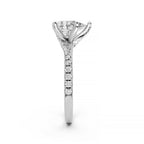 Pear Cut Lab-Grown Diamond Solitaire Engagement Ring