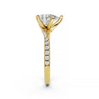 Pear Cut Lab-Grown Diamond Solitaire Engagement Ring