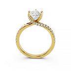 Pear Cut Lab-Grown Diamond Solitaire Engagement Ring
