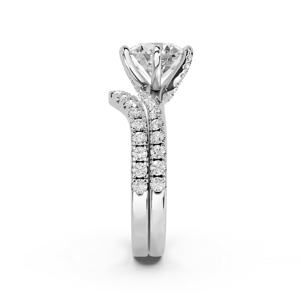Round Brilliant Lab-Grown Diamond Bridal Ring Set