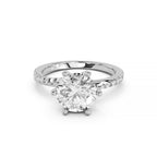 Round Cut Lab-Grown Diamond Solitaire Engagement Ring