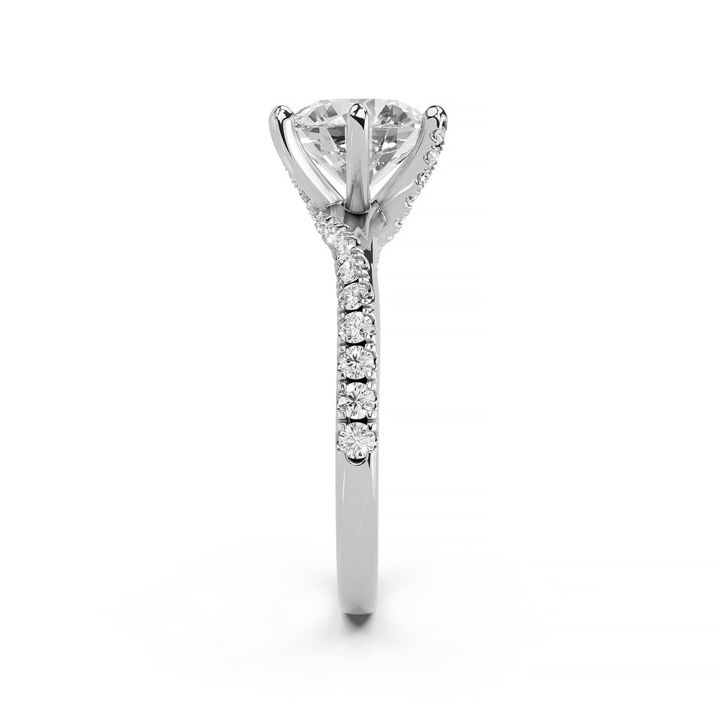 Round Cut Lab-Grown Diamond Solitaire Engagement Ring