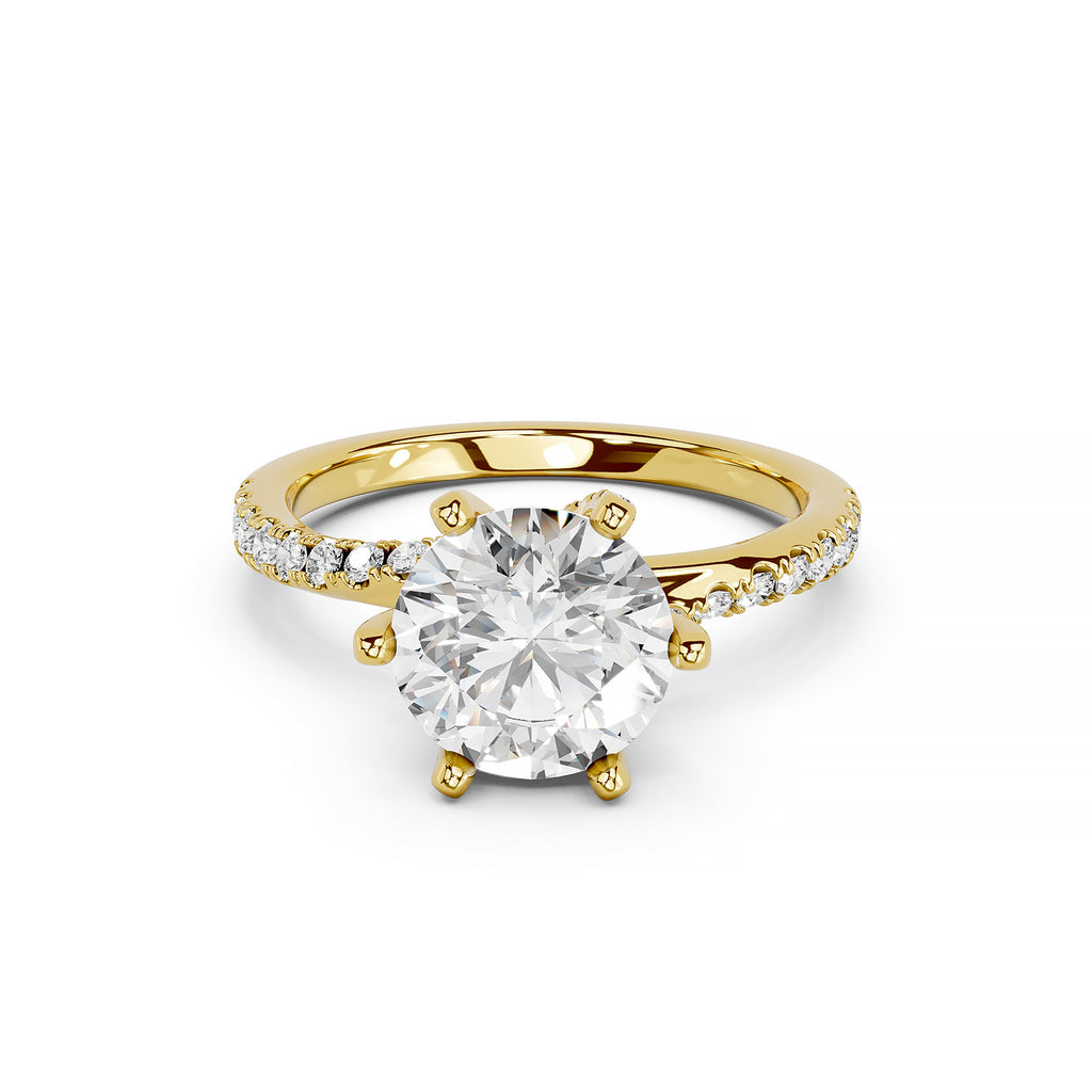 Round Cut Lab-Grown Diamond Solitaire Engagement Ring