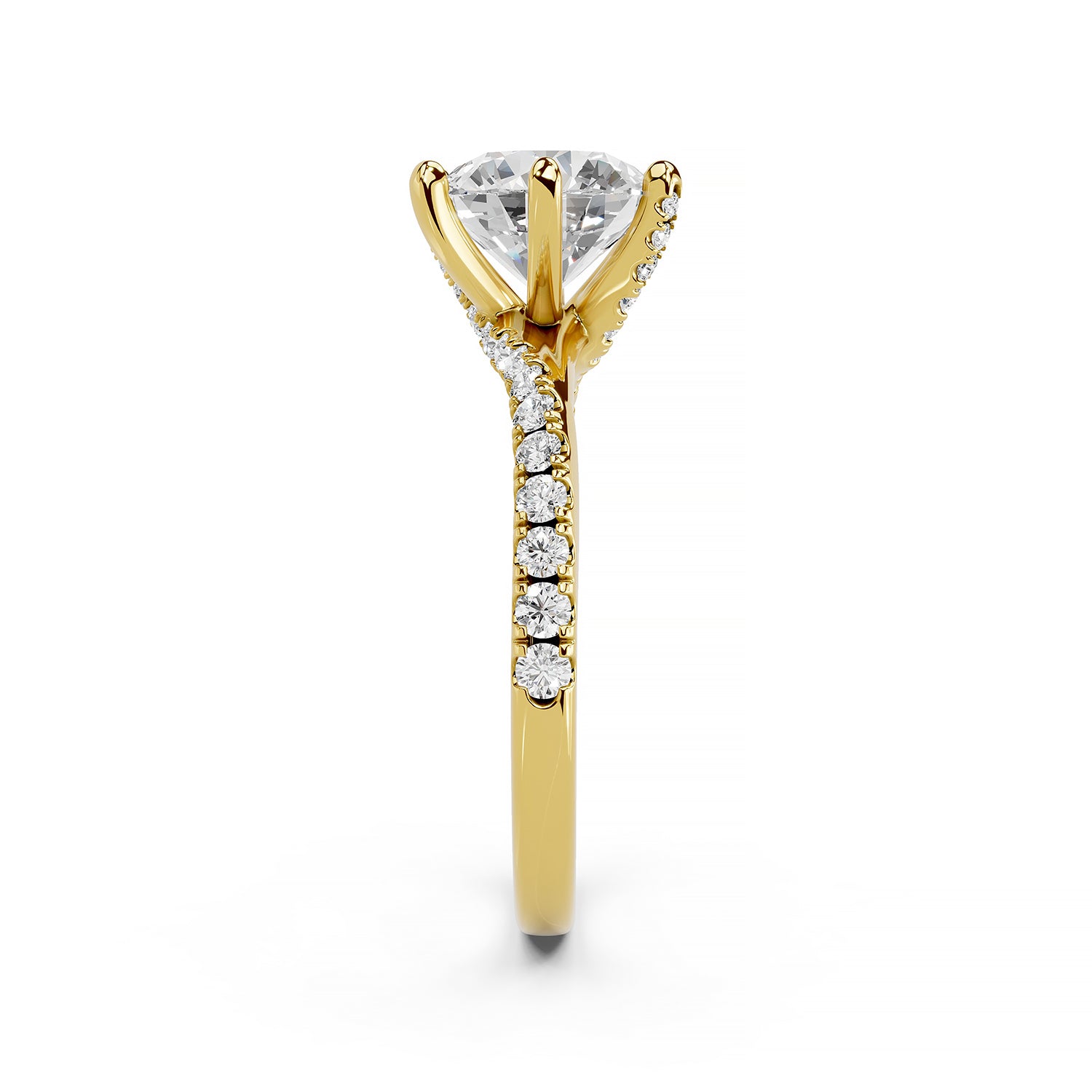 Round Cut Lab-Grown Diamond Solitaire Engagement Ring