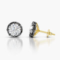 Round Brilliant Lab-Grown Diamond Solitaire Stud Earrings