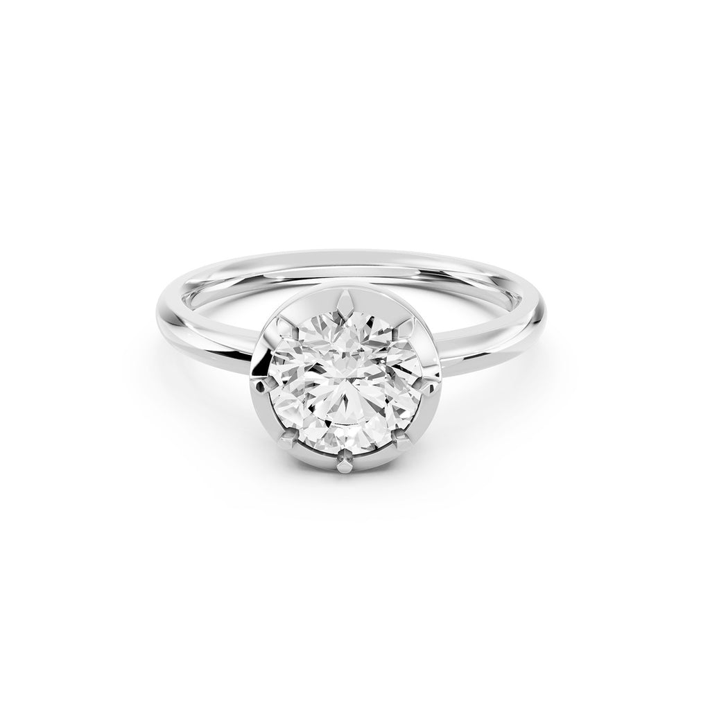 Round Lab-Grown Diamond Solitaire Ring