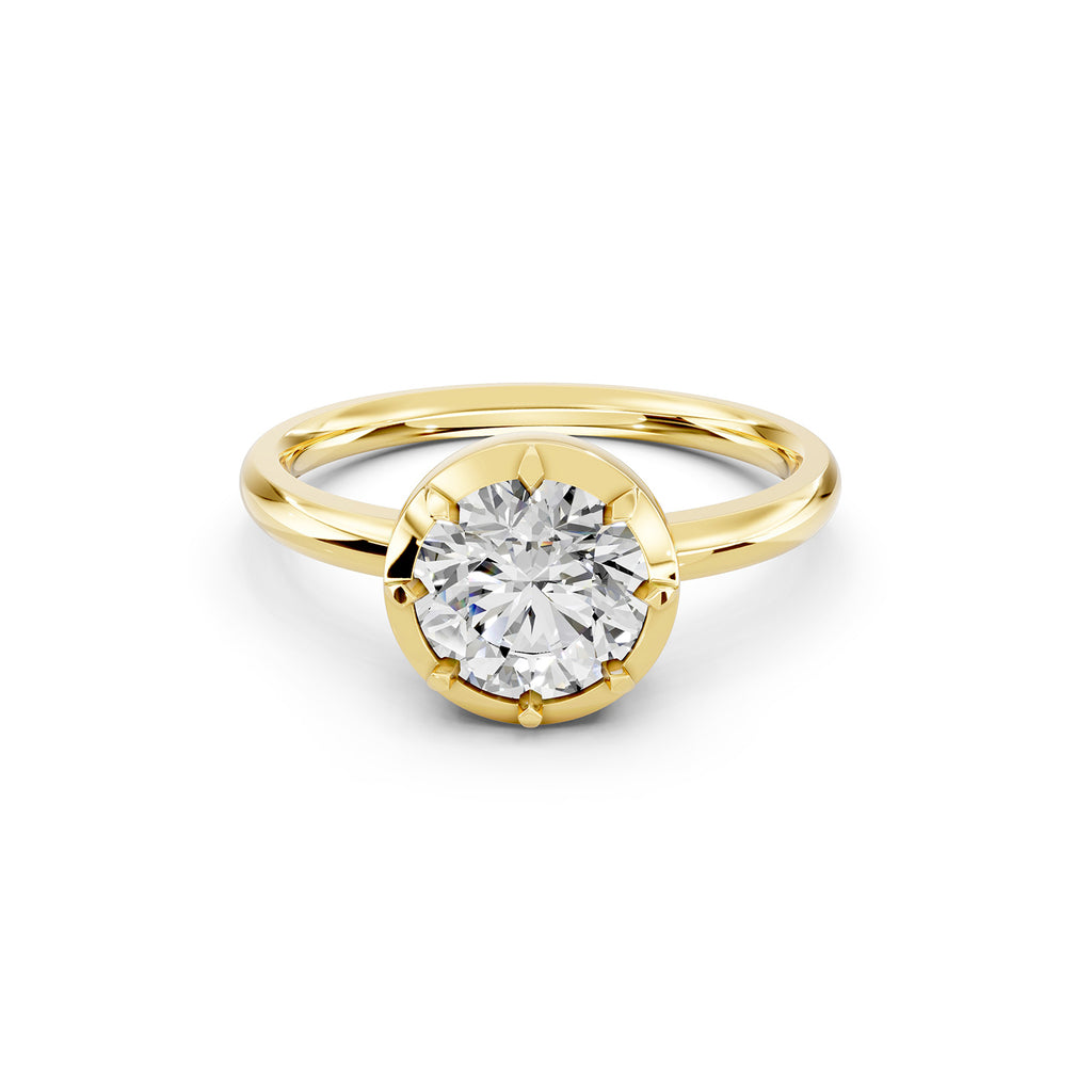 Round Lab-Grown Diamond Solitaire Ring