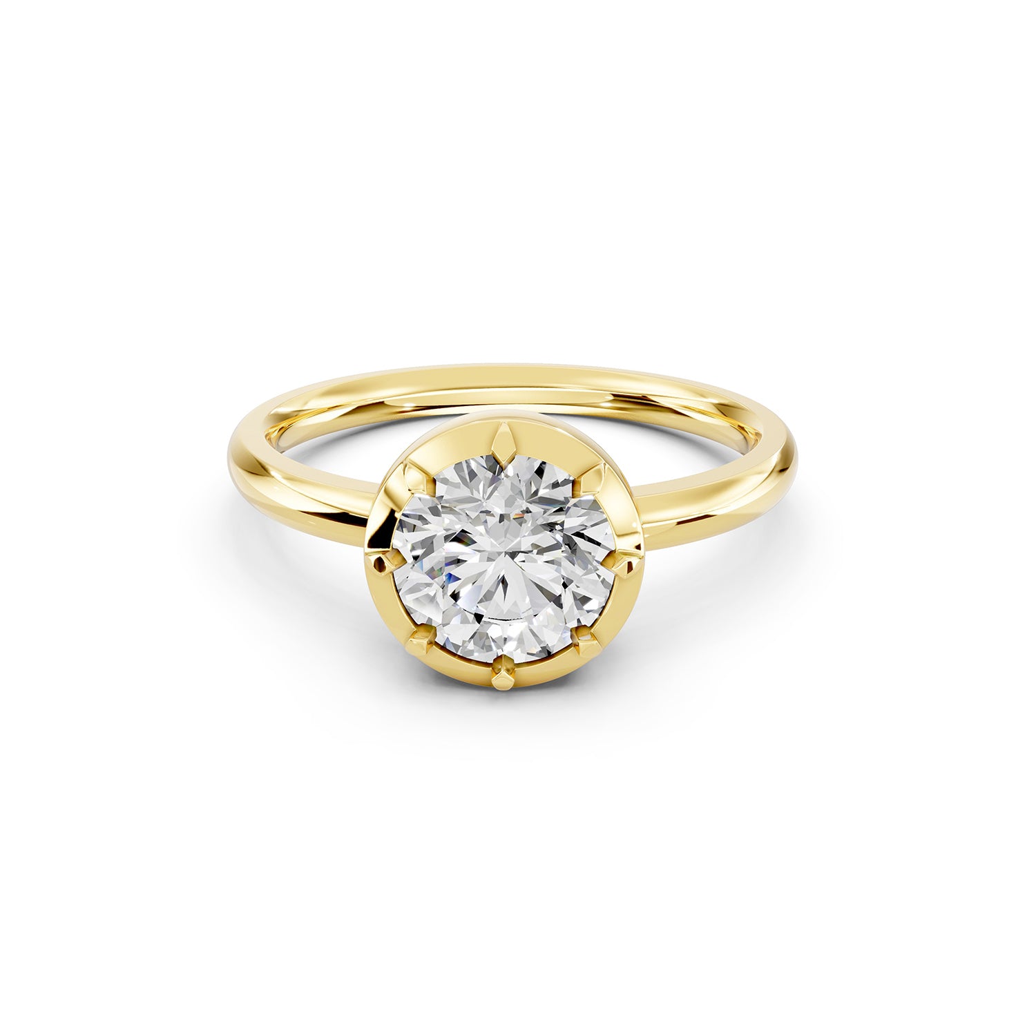 Round Lab-Grown Diamond Solitaire Ring