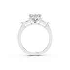 Oval Cut Lab-Grown Diamond Three Stone Ring