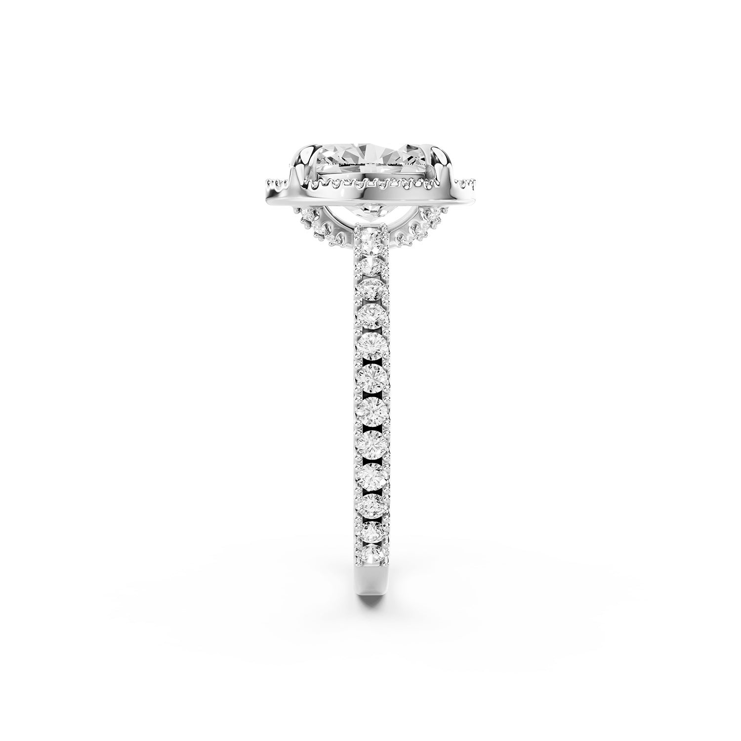 Oval Cut Lab-Grown Diamond Halo Ring