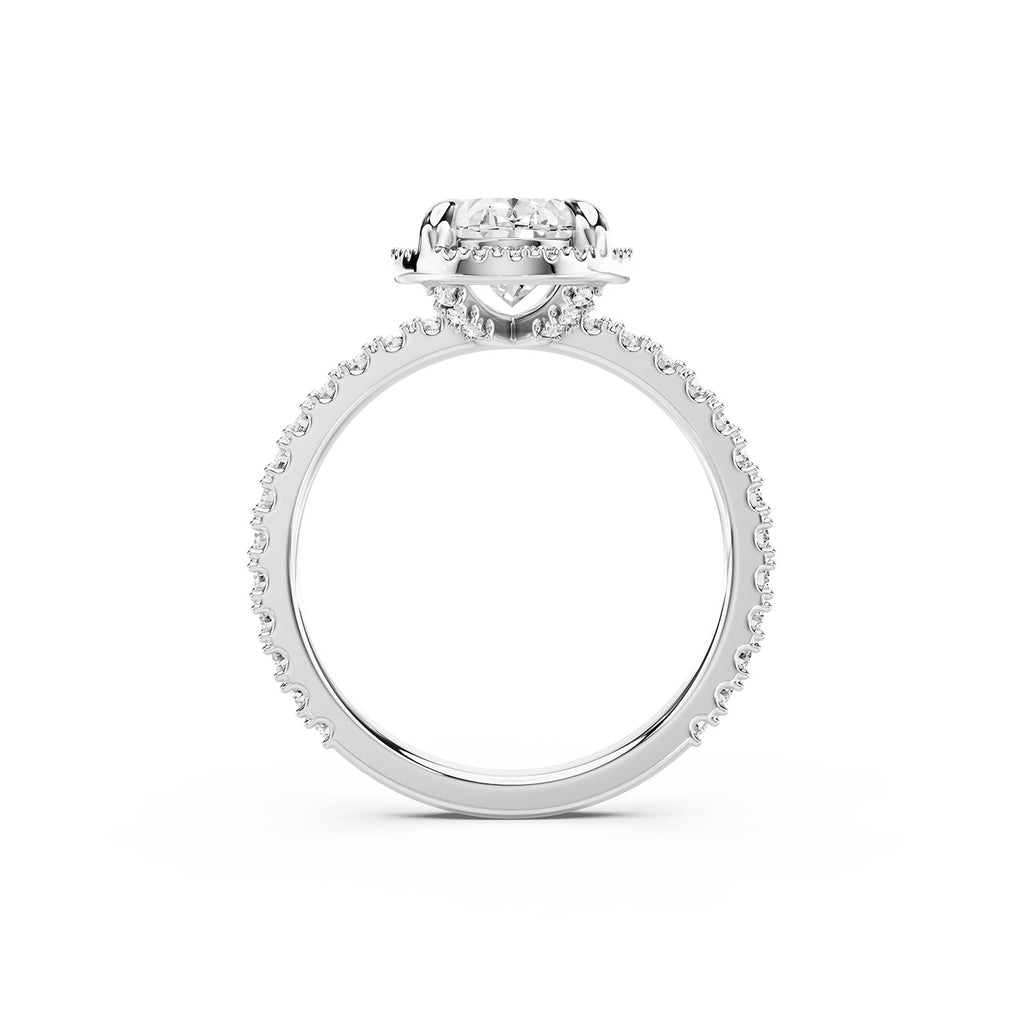 Oval Cut Lab-Grown Diamond Halo Ring