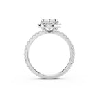 Oval Cut Lab-Grown Diamond Halo Ring