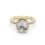 Oval Cut Lab-Grown Diamond Halo Ring