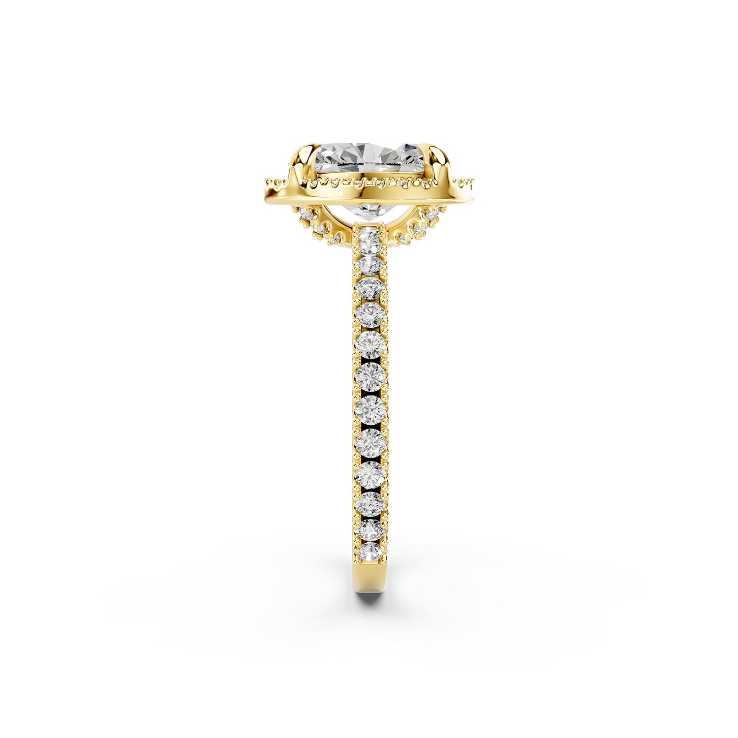 Oval Cut Lab-Grown Diamond Halo Ring