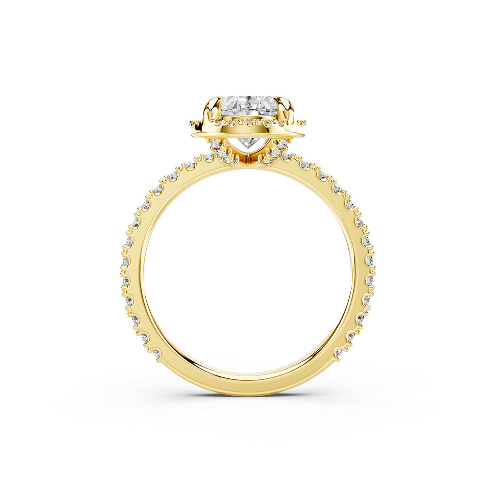 Oval Cut Lab-Grown Diamond Halo Ring