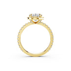 Oval Cut Lab-Grown Diamond Halo Ring