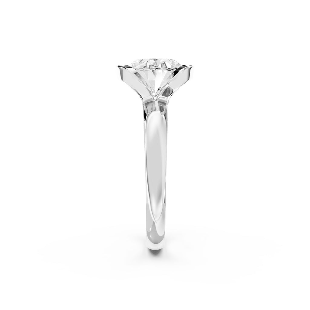 Oval Cut Lab-Grown Diamond Solitaire Ring