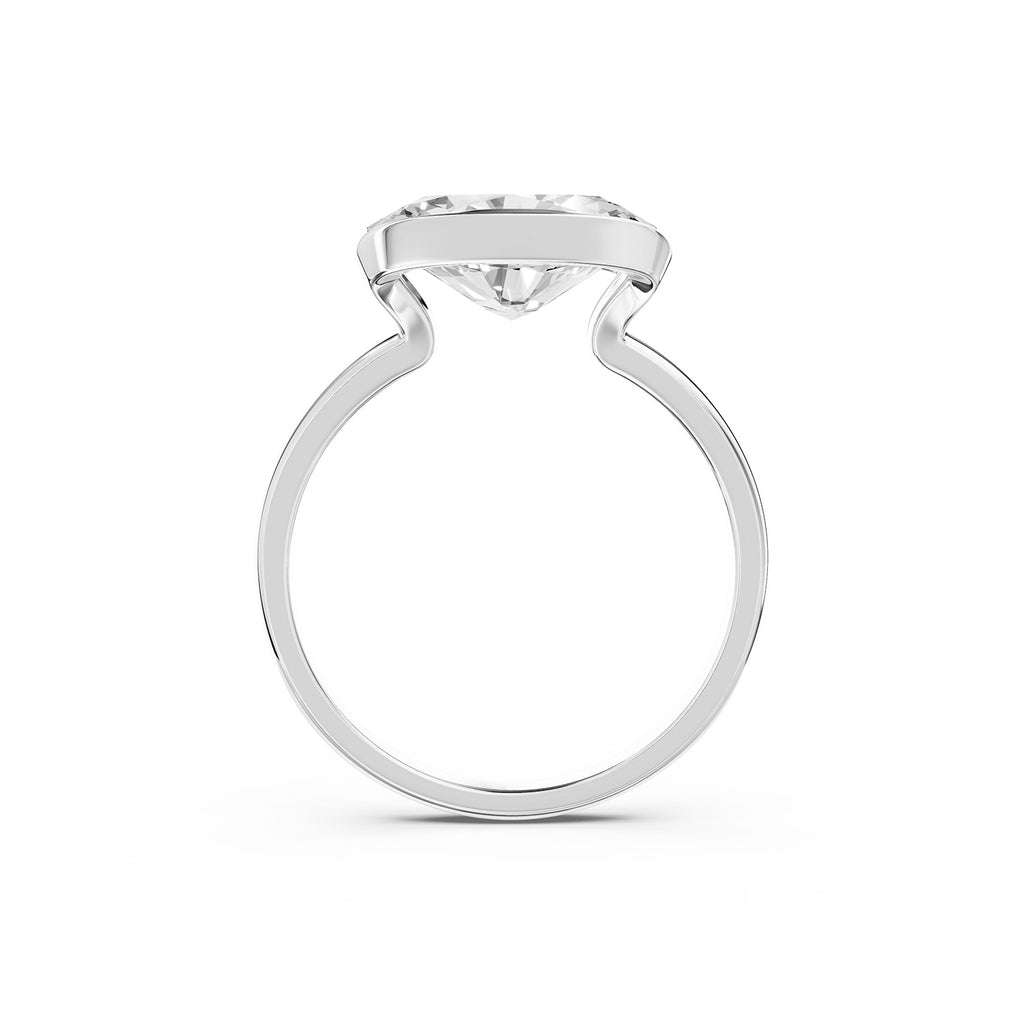 Oval Cut Lab-Grown Diamond Solitaire Ring