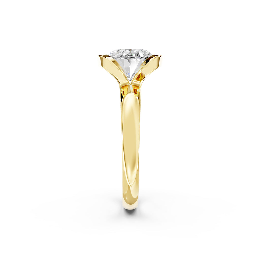 Oval Cut Lab-Grown Diamond Solitaire Ring