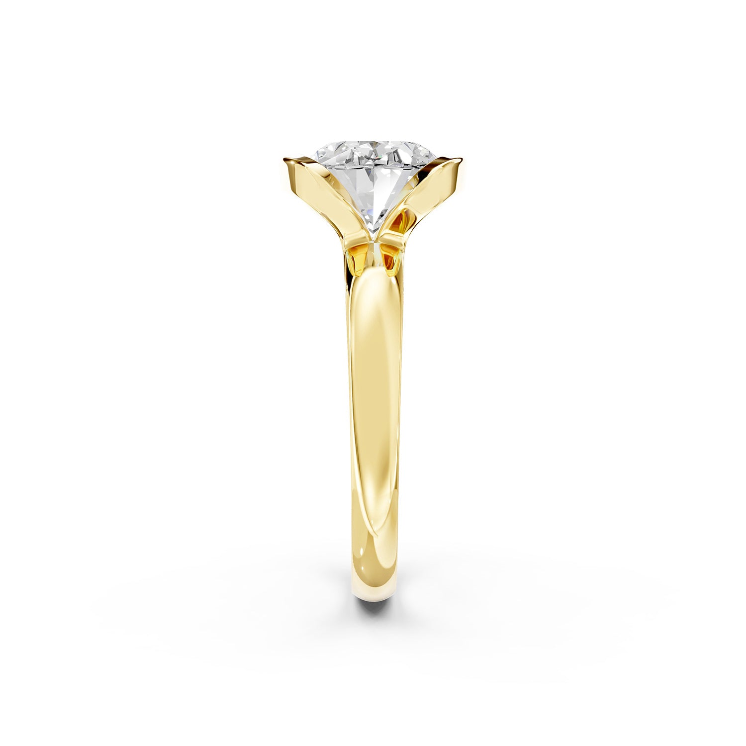 Oval Cut Lab-Grown Diamond Solitaire Ring