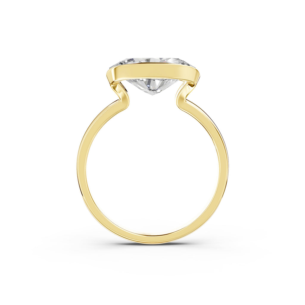 Oval Cut Lab-Grown Diamond Solitaire Ring