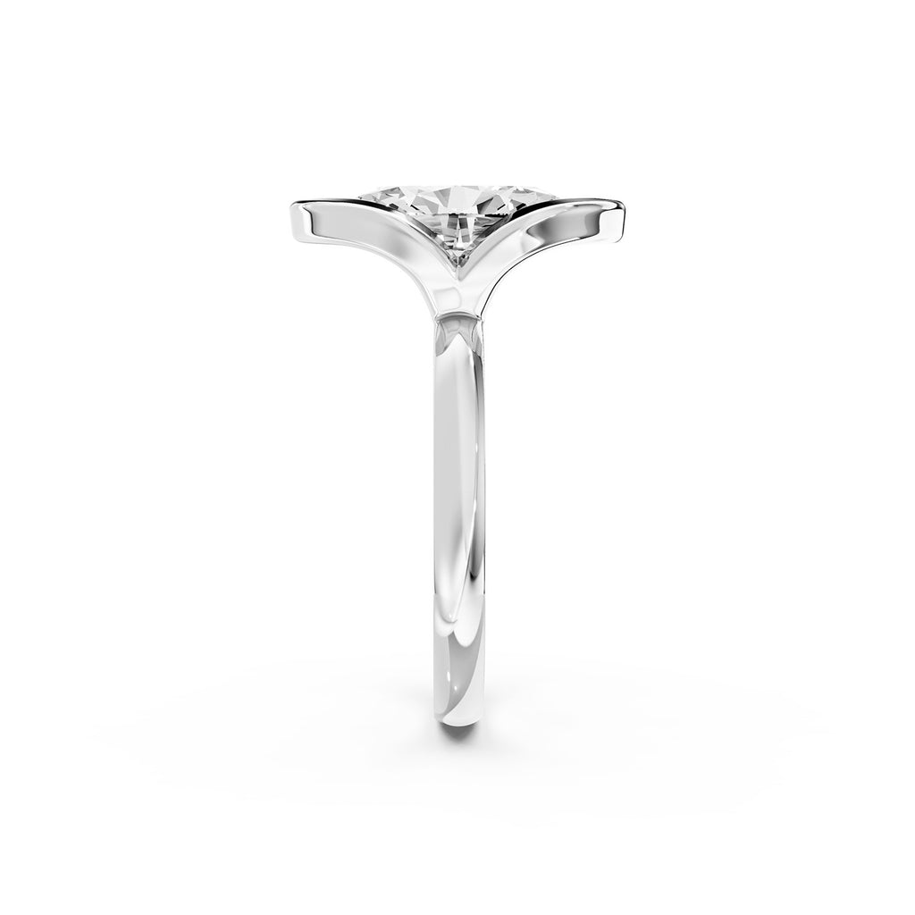 Oval Cut Lab-Grown Diamond Solitaire Ring