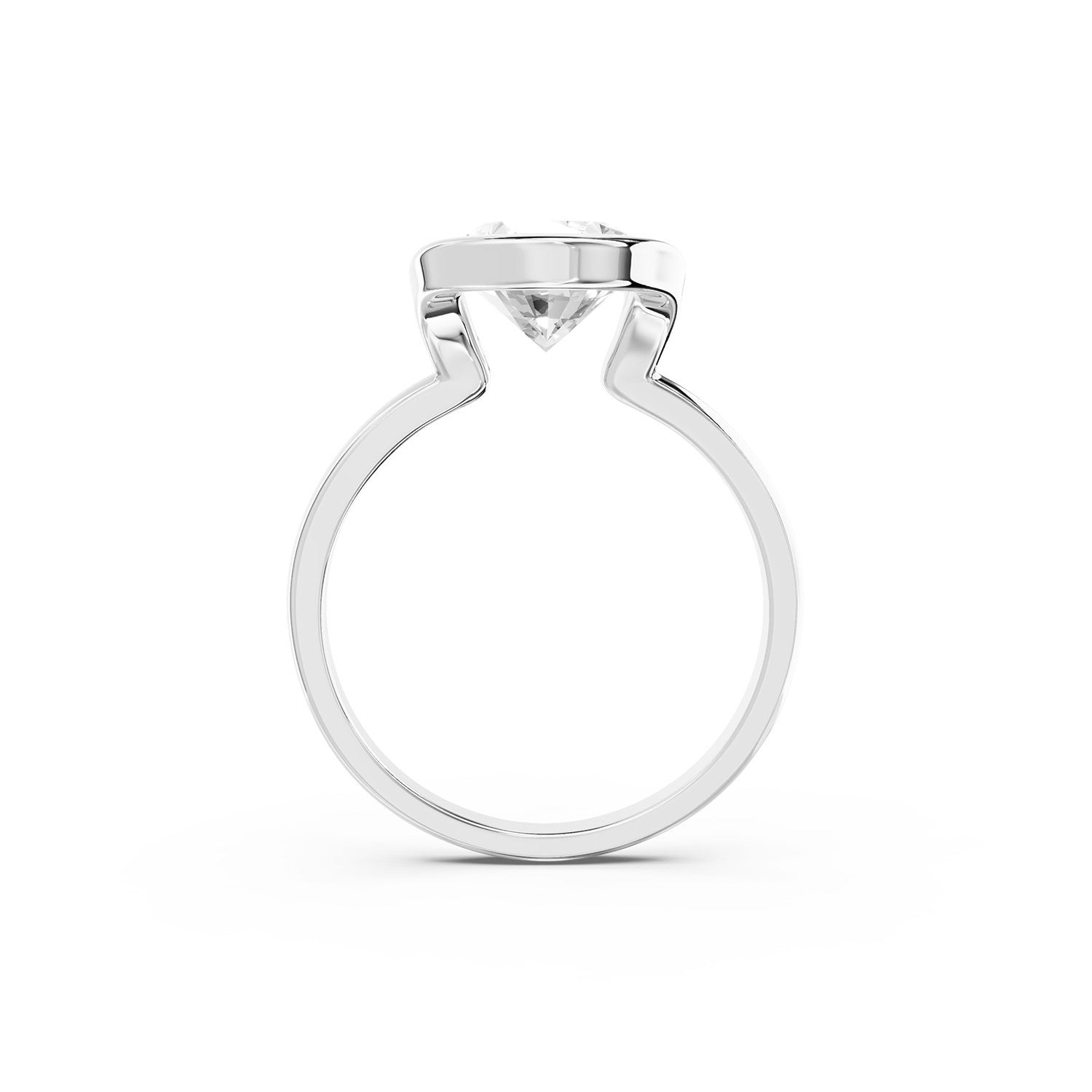 Oval Cut Lab-Grown Diamond Solitaire Ring