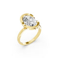 Oval Cut Lab-Grown Diamond Solitaire Ring