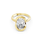 Oval Cut Lab-Grown Diamond Solitaire Ring