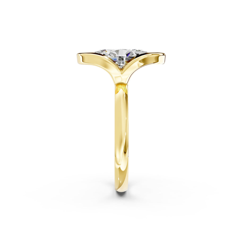 Oval Cut Lab-Grown Diamond Solitaire Ring