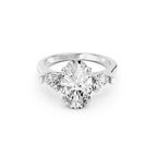 Oval Cut Lab-Grown Diamond Three-Stone Ring