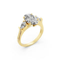 Oval Cut Lab-Grown Diamond Three-Stone Ring