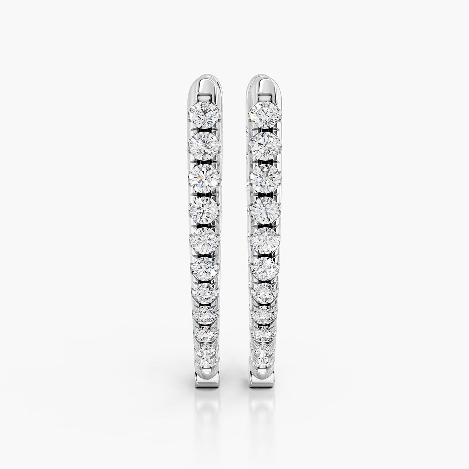 Round Lab-Grown Diamond Inside-Out Hoop Earrings