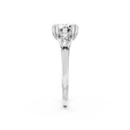 Round Cut Lab-Grown Diamond Three-Stone Ring