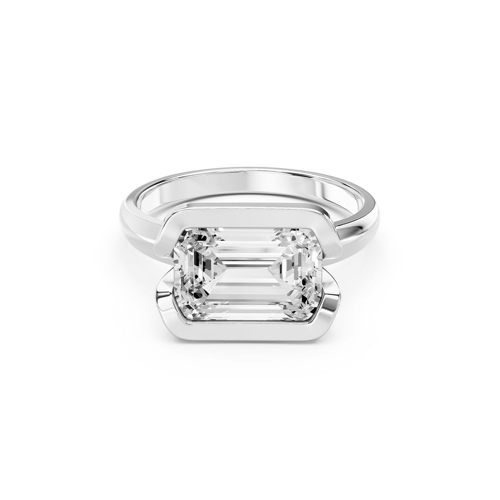 Emerald Cut Lab-Grown Diamond Solitaire Ring