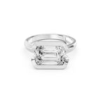 Emerald Cut Lab-Grown Diamond Solitaire Ring