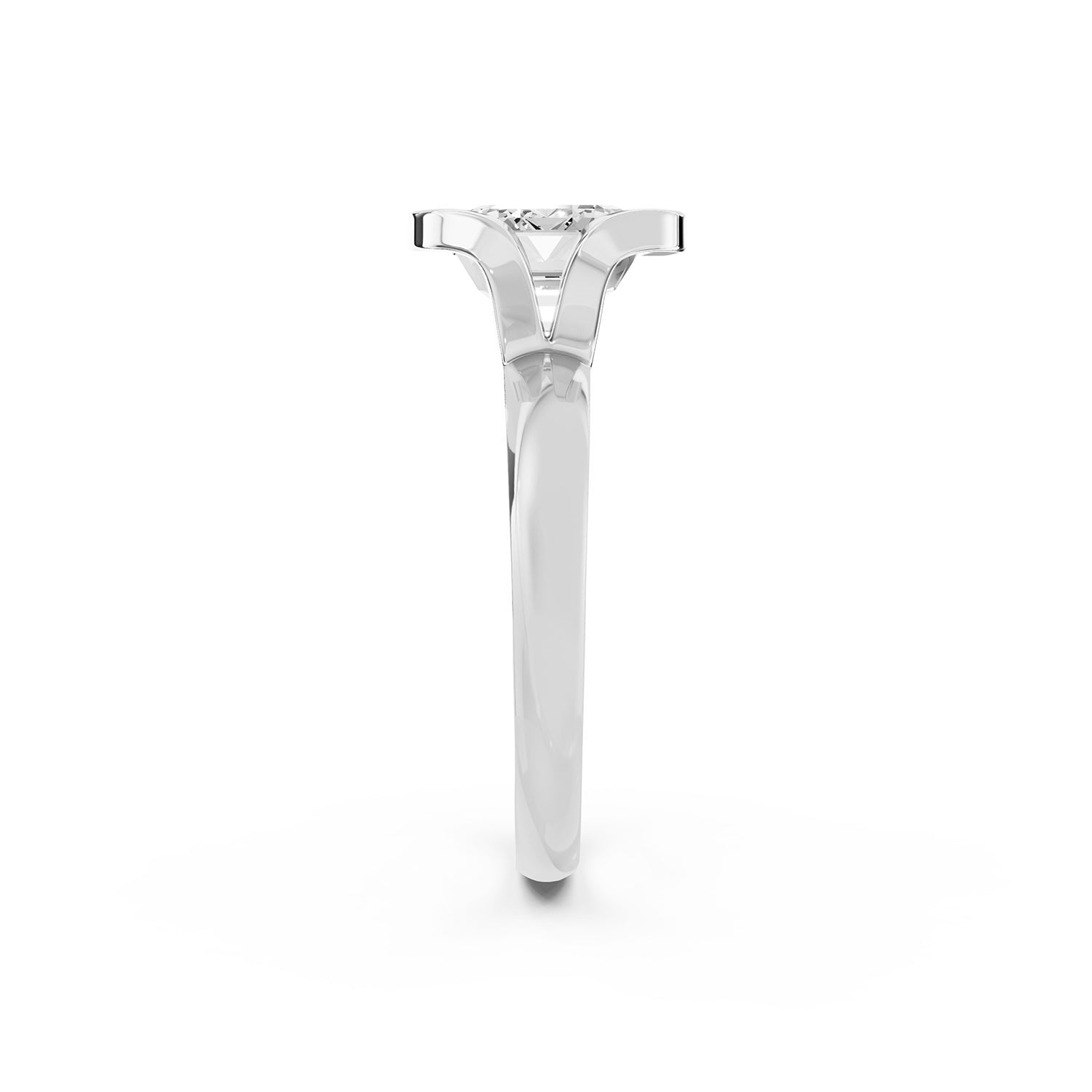 Emerald Cut Lab-Grown Diamond Solitaire Ring