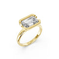 Emerald Cut Lab-Grown Diamond Solitaire Ring