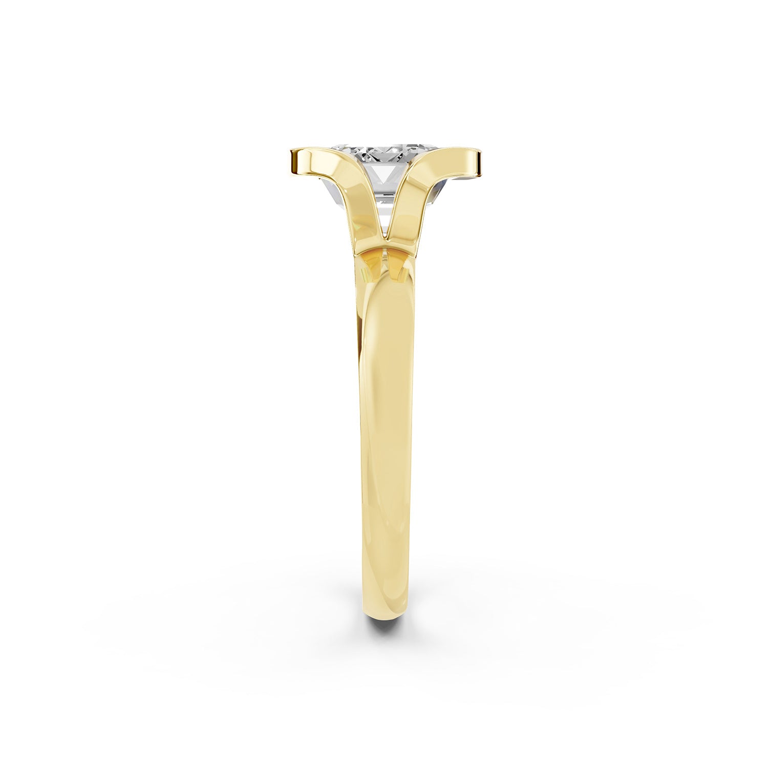 Emerald Cut Lab-Grown Diamond Solitaire Ring