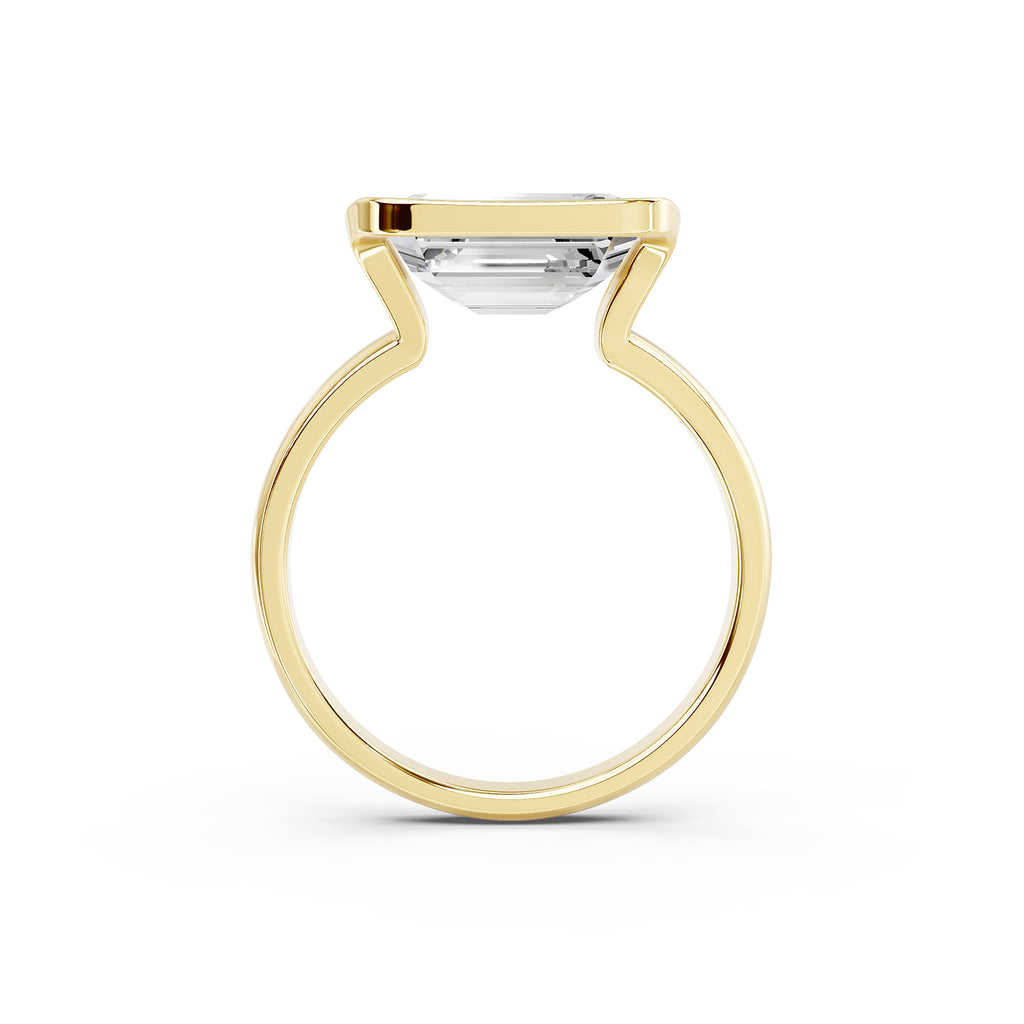 Emerald Cut Lab-Grown Diamond Solitaire Ring